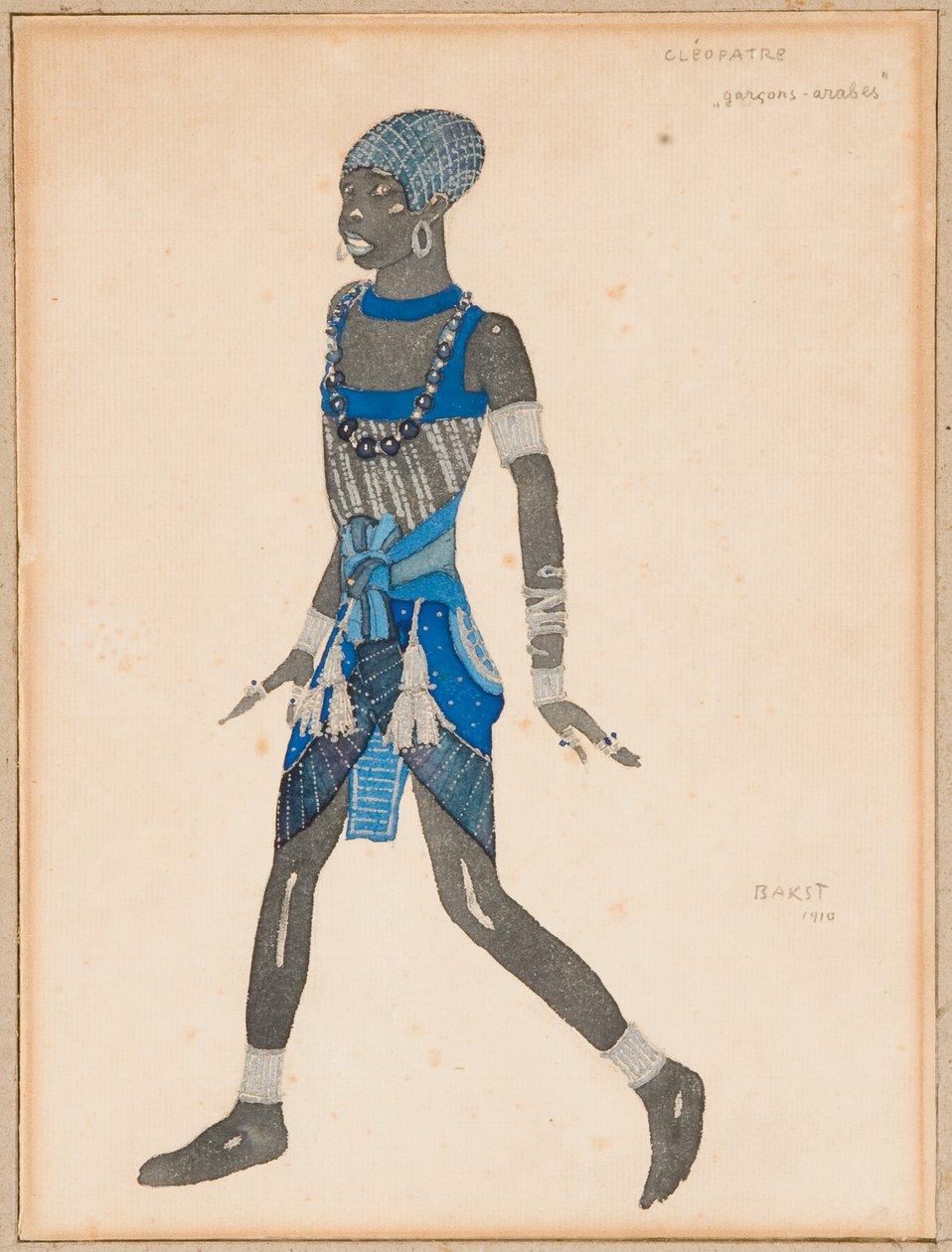 "Kleopatra" için bir kostüm tasarımı, 1910 by Leon Bakst