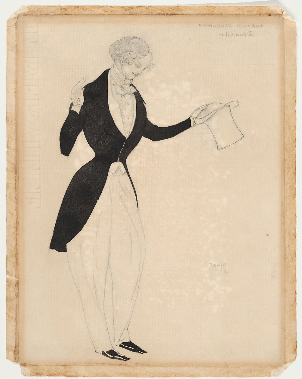 Bale Karnavalı için kostüm tasarımı, R. Schumann, 1910 by Leon Bakst