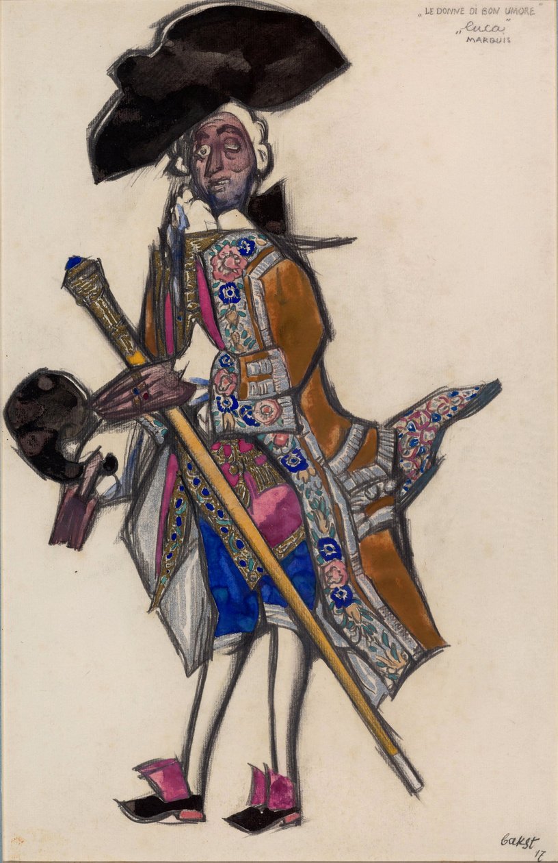 Bale için kostüm tasarımı İyi Mizahlı Bayanlar by Leon Bakst