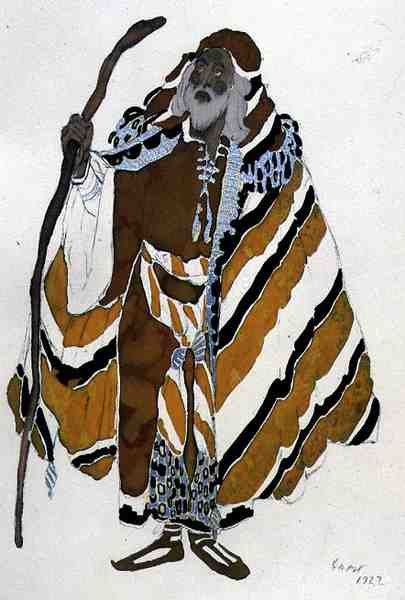 Sebastian Şehitinden Sarılı Yaşlı Adam için Kostüm by Leon Bakst