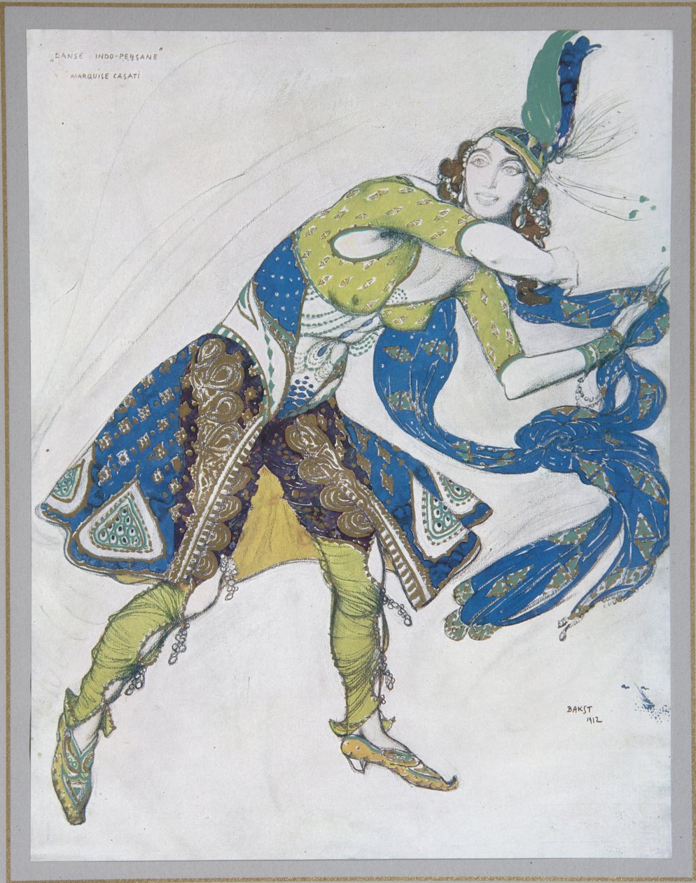 Hint Dansı Casati Markizi, 1912 by Leon Bakst