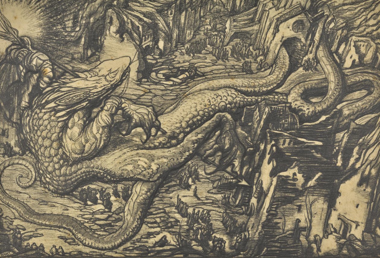 Savaş canavarı. by Leon Bakst