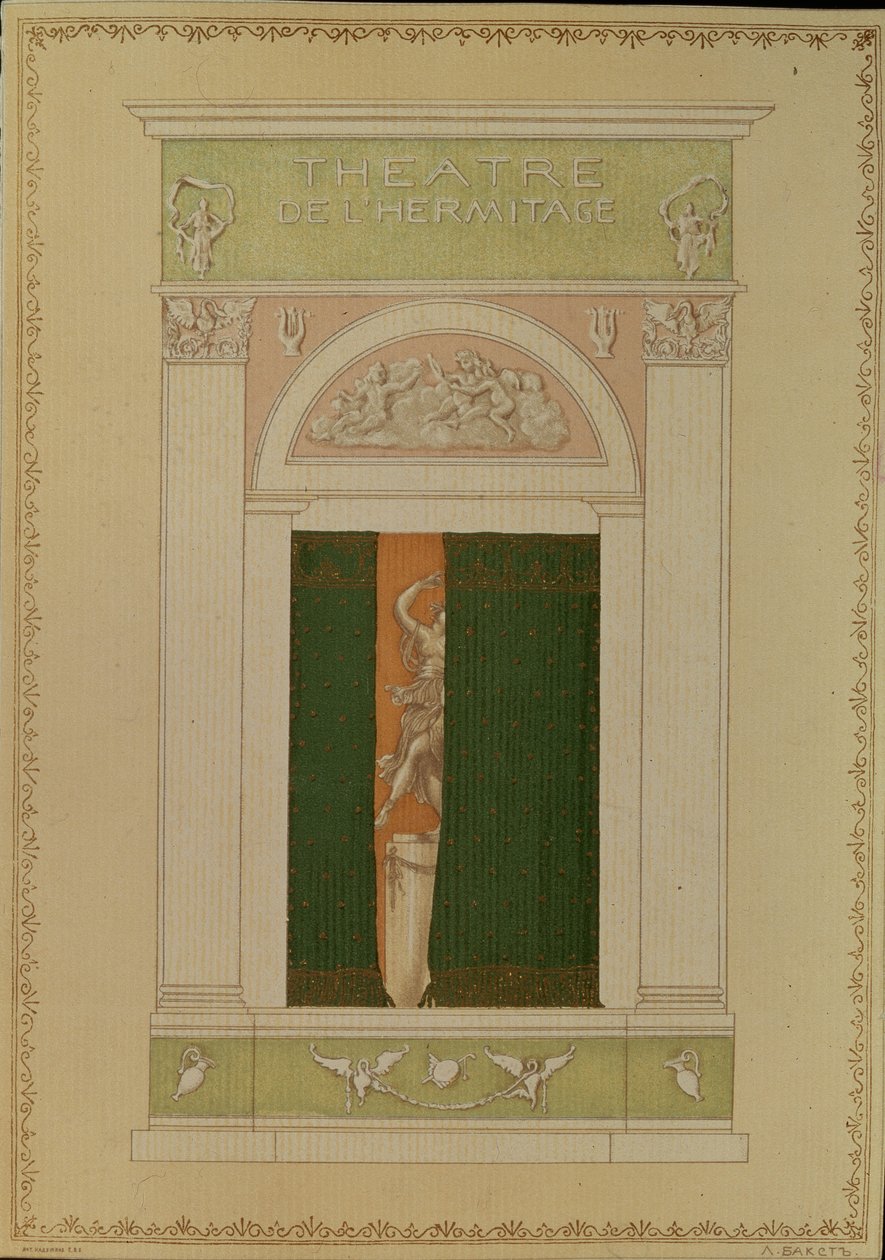 Çağdaş Bale için Playbill Kapağı, 1902 by Leon Bakst