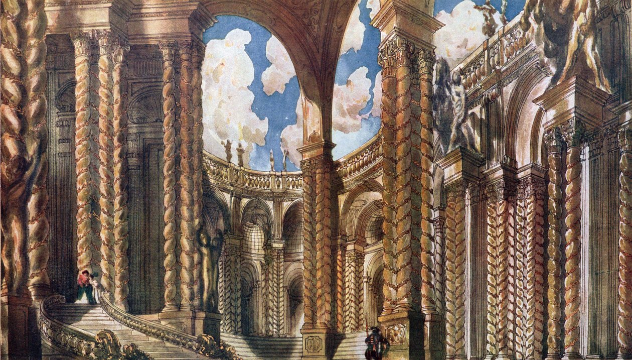 Nişan için sahne tasarımı, Uyuyan Güzel'den, 1921 by Leon Bakst