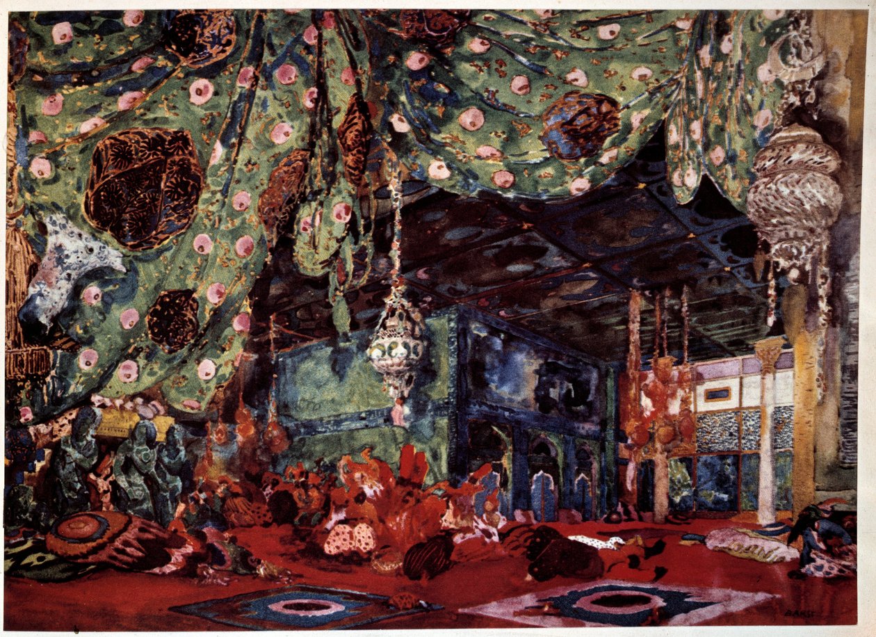 Leon Bakst (1866-1924), Rus ressam ve Nicholas (Nikolai) Rimski Korsakov