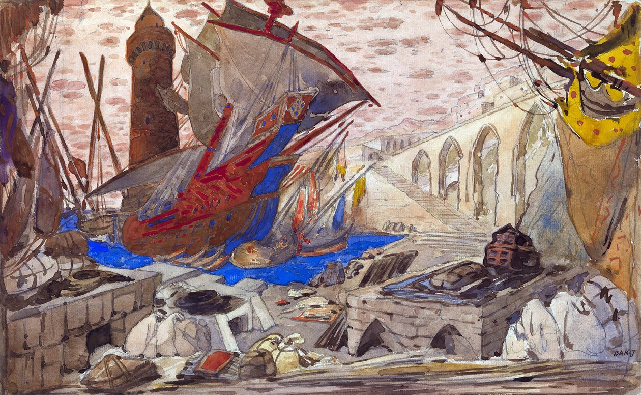 La Pisanelle için Set Tasarımı veya Gabriele d