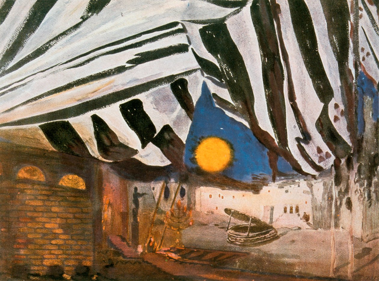 Oscar Wildes Salome için set tasarımı, 19. yüzyılın sonlarında, 20. yüzyılın başlarında by Leon Bakst