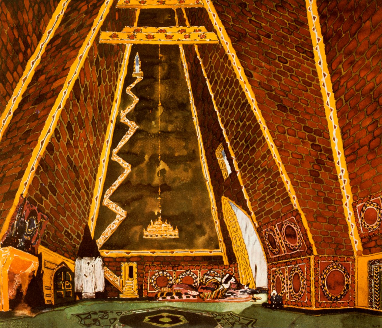 Thamar için set tasarımı, Mily Balakirev