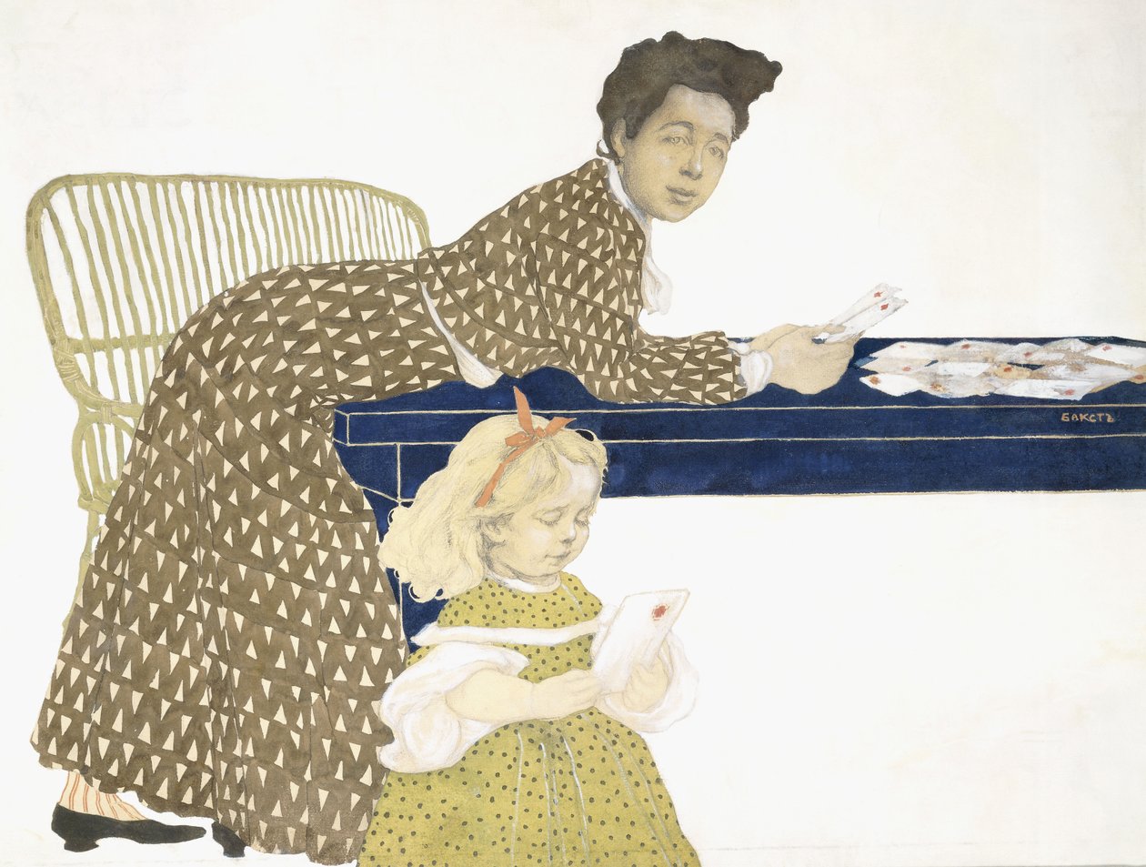 Kart Oyuncular, c. 1903 by Leon Bakst
