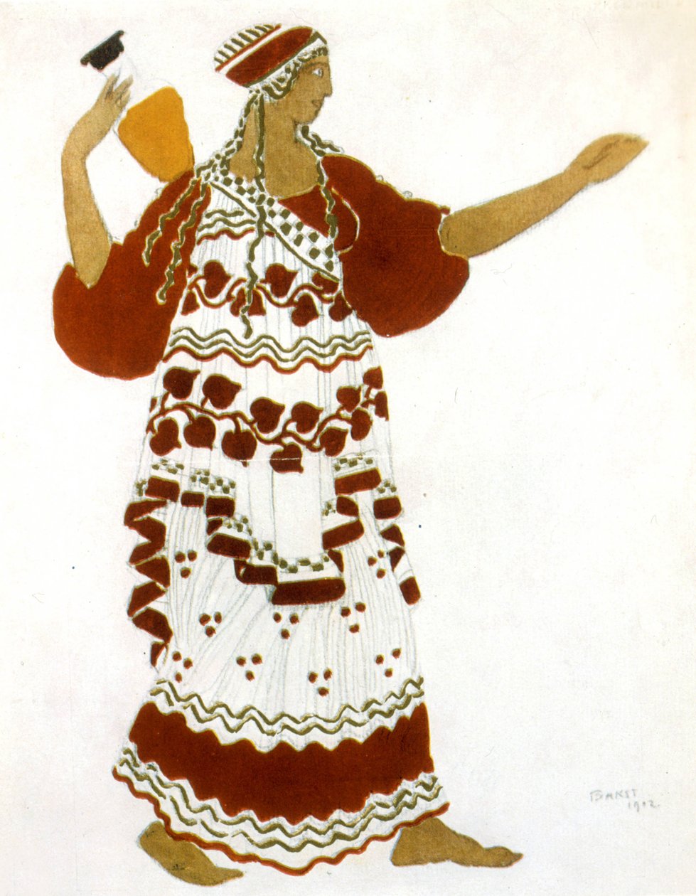 Bir faunanın öğleden sonra, Claude Debussy, kostüm Léon Bakst by Leon Bakst