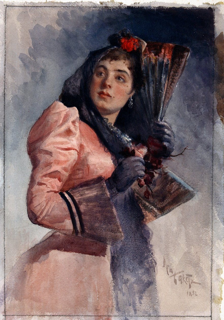 Bizet tarafından yönetilen opera Carmen için karakter by Leon Bakst