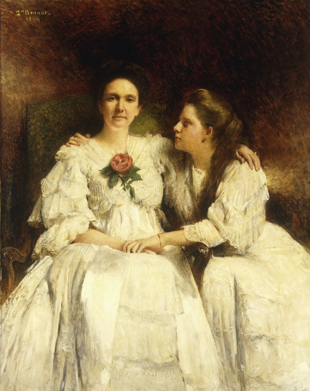 Anne ve Kızı, 1905 by Leon Bonnant