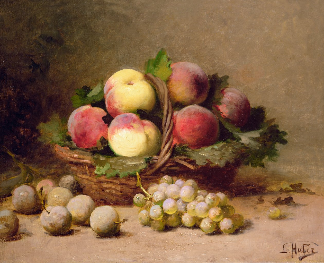 Meyve natürmort by Leon Charles Huber