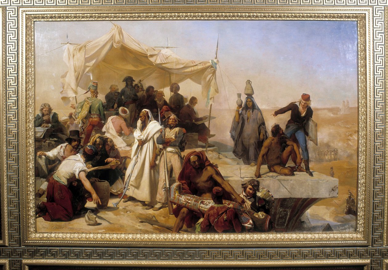 Bonaparte'ın emriyle Mısır'dan sefer. Leon Cogniet'in tablosu (1794-1880) by Léon Cogniet