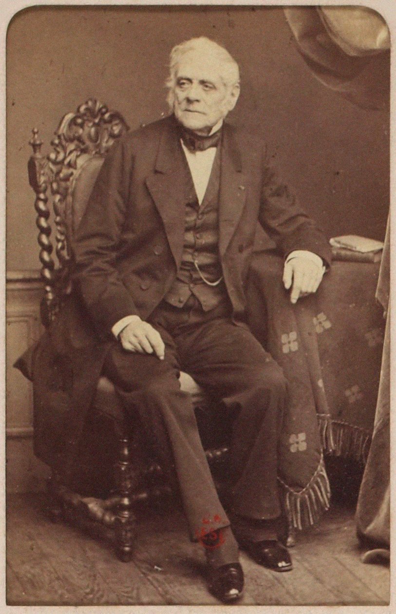 Portrait of the composer Daniel-Francois-Esprit Auber (1782-1871), by Cremiere, Leon (1831-1913). Albumin Photo. Private Collection by Leon Cremiere