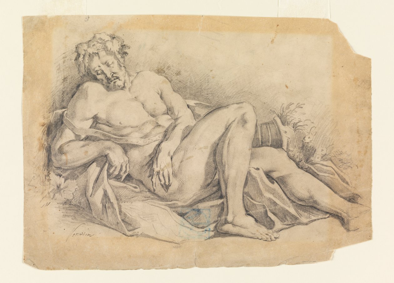 Bacchus Uyuyor (Poussin