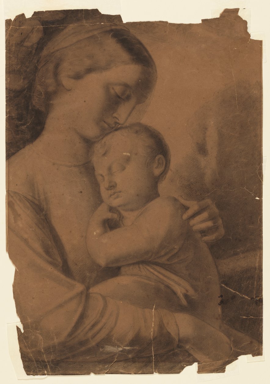 madonna ve çocuk by Leon Dabo