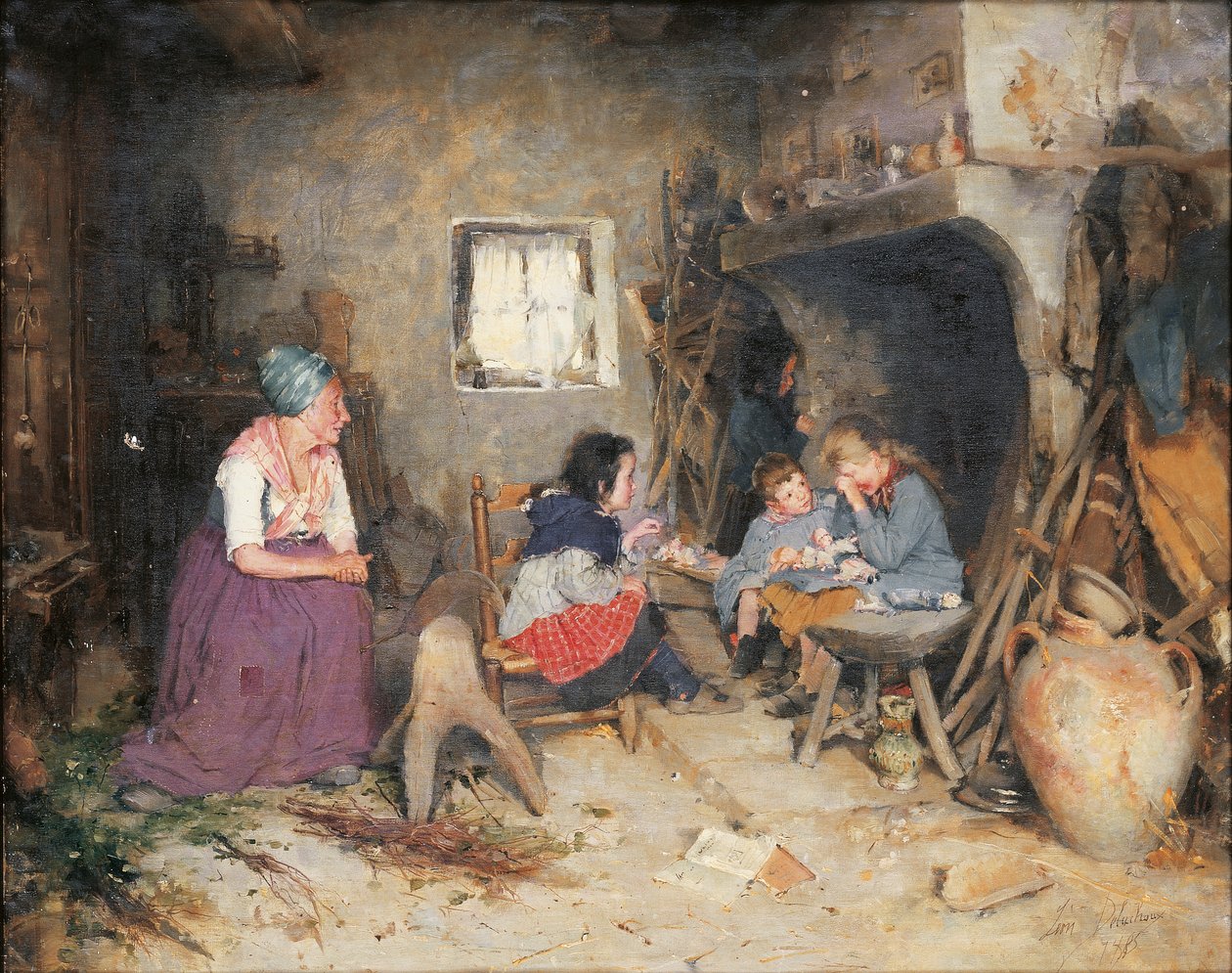 Kırık Bebek, 1885 by Leon Delachaux