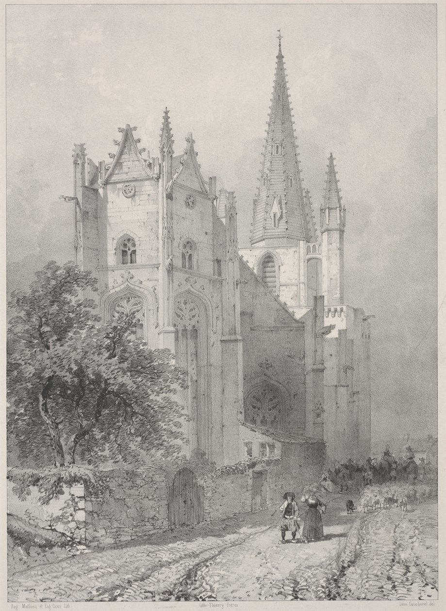 Hennebont Kilisesi, Brittany by Leon Gaucherel