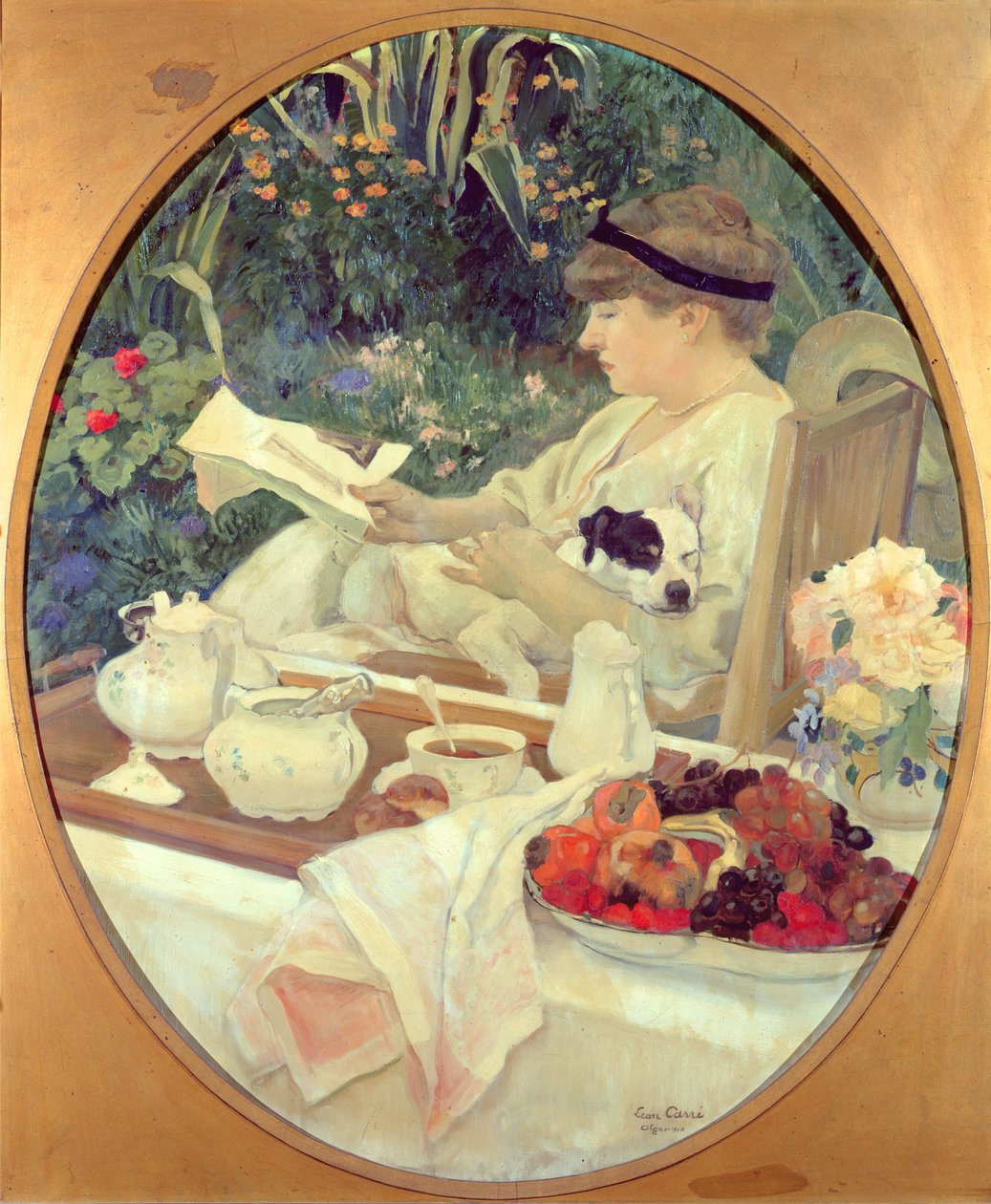 Bahçede Çay, 1910 by Leon Georges Carre