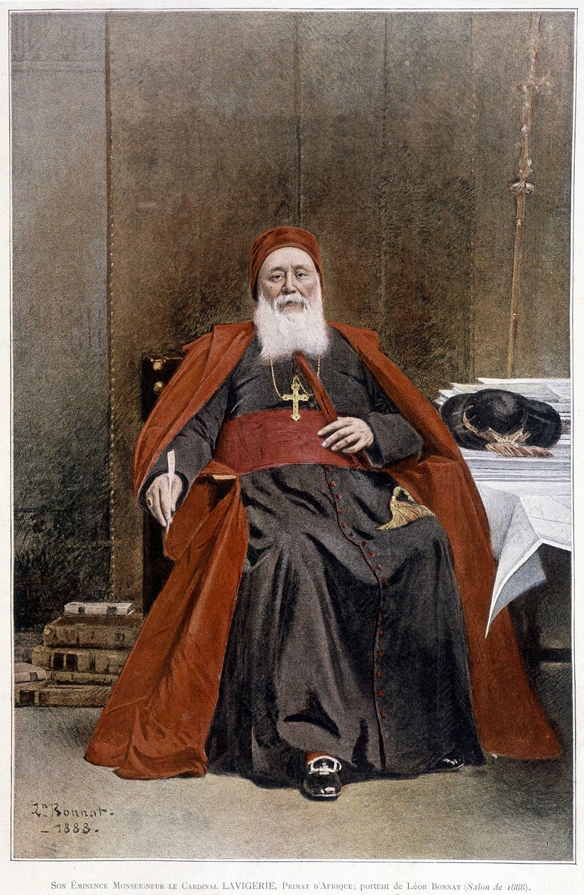 Kardinal Lavigerie, Afrika primatı. Leon Bonnat tarafından yapılan portre (1888 salonu). by Leon Joseph Florentin Bonnat