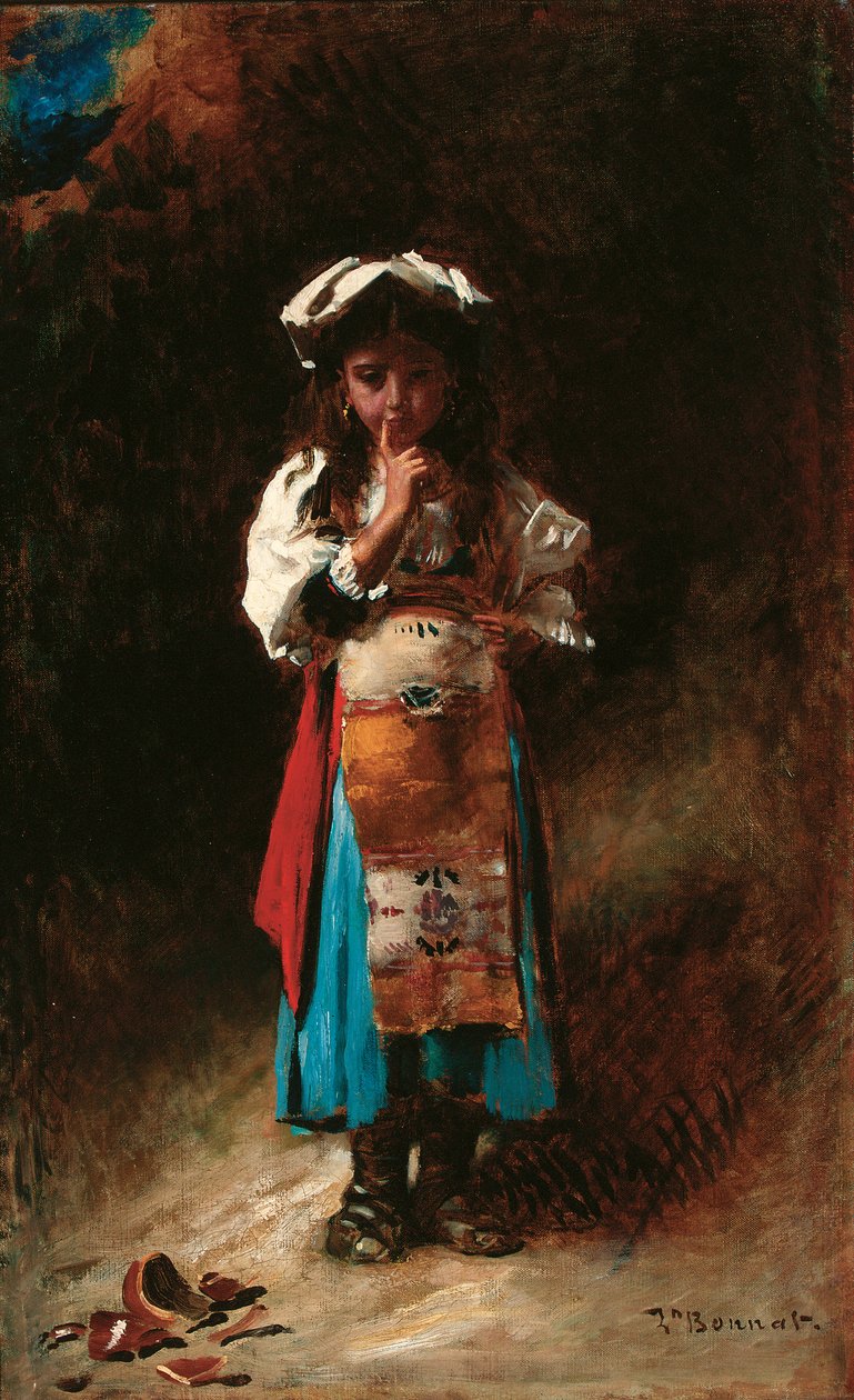 Kırık testi (tuval üzerine yağlı boya) by Leon Joseph Florentin Bonnat