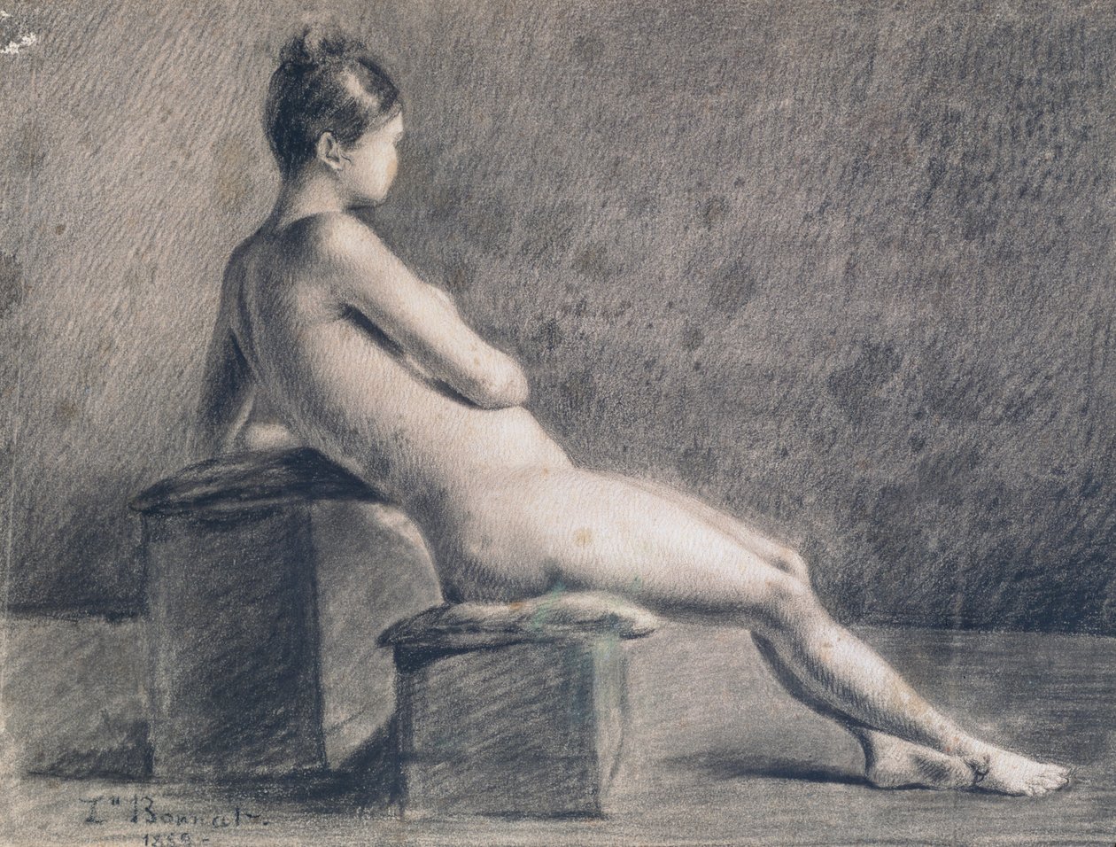 Profildeki Model, c1853-1922 by Leon Joseph Florentin Bonnat