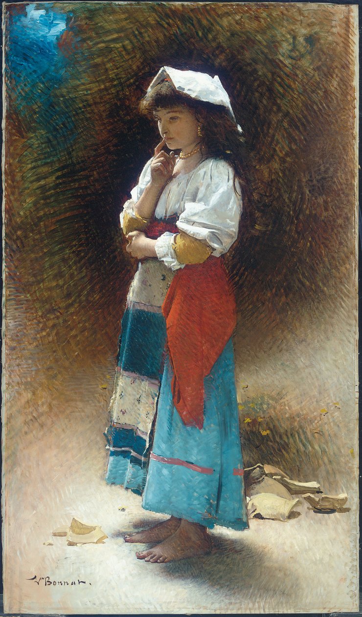 Kırık Sürahi (tuval üzerine yağlı boya) by Leon Joseph Florentin Bonnat