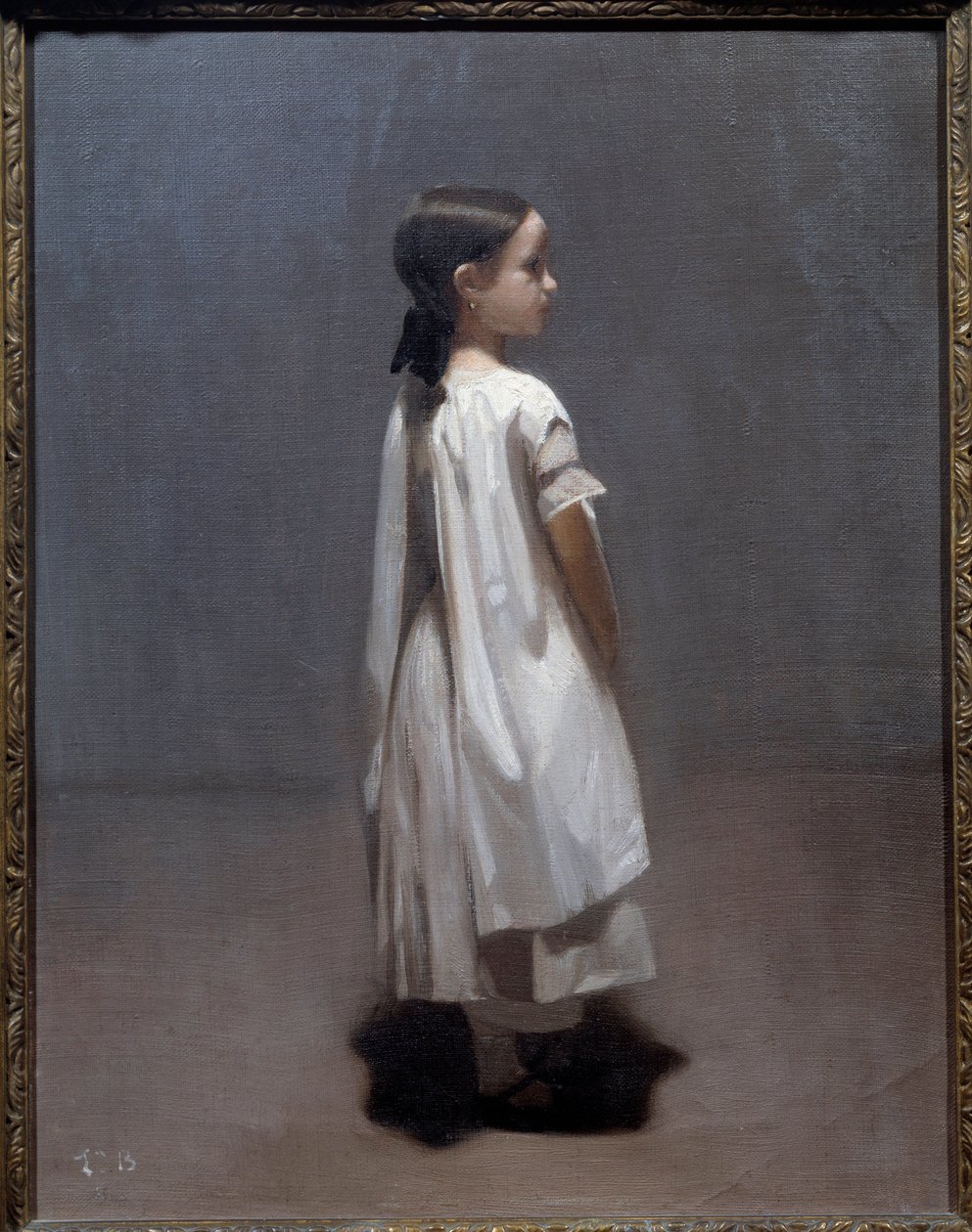 Sanatçının küçük kız kardeşi 7-8 yaşlarında Leon Joseph Bonnat (1833-1922) 1850 Sun tarafından tablo. 0,35x0,27 m Bayonne, Musee Bonnat by Leon Joseph Florentin Bonnat