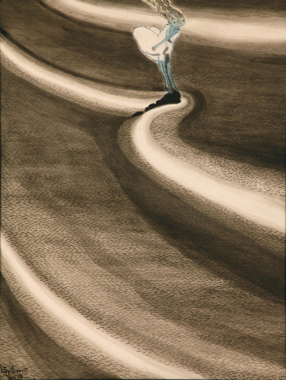 Dalgalardaki Kızlar; Dalganın önündeki kızlar by Leon Spilliaert