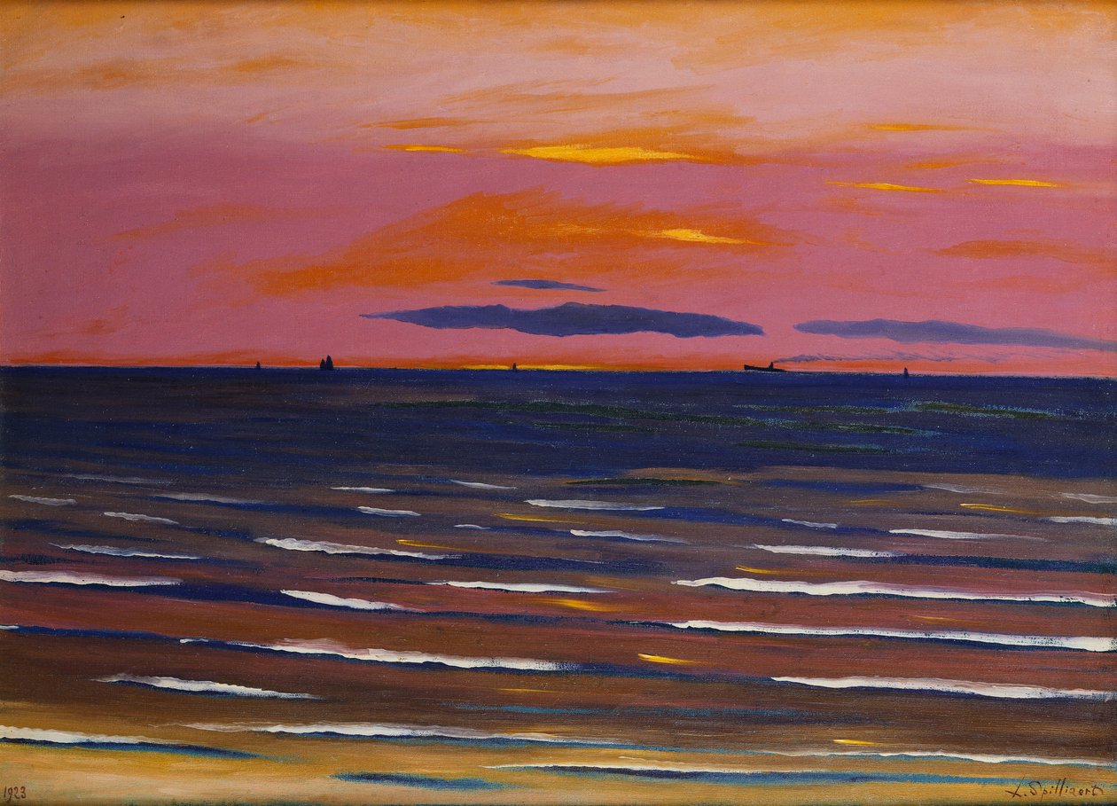 Deniz-Gece; Donanma-Akşam by Leon Spilliaert