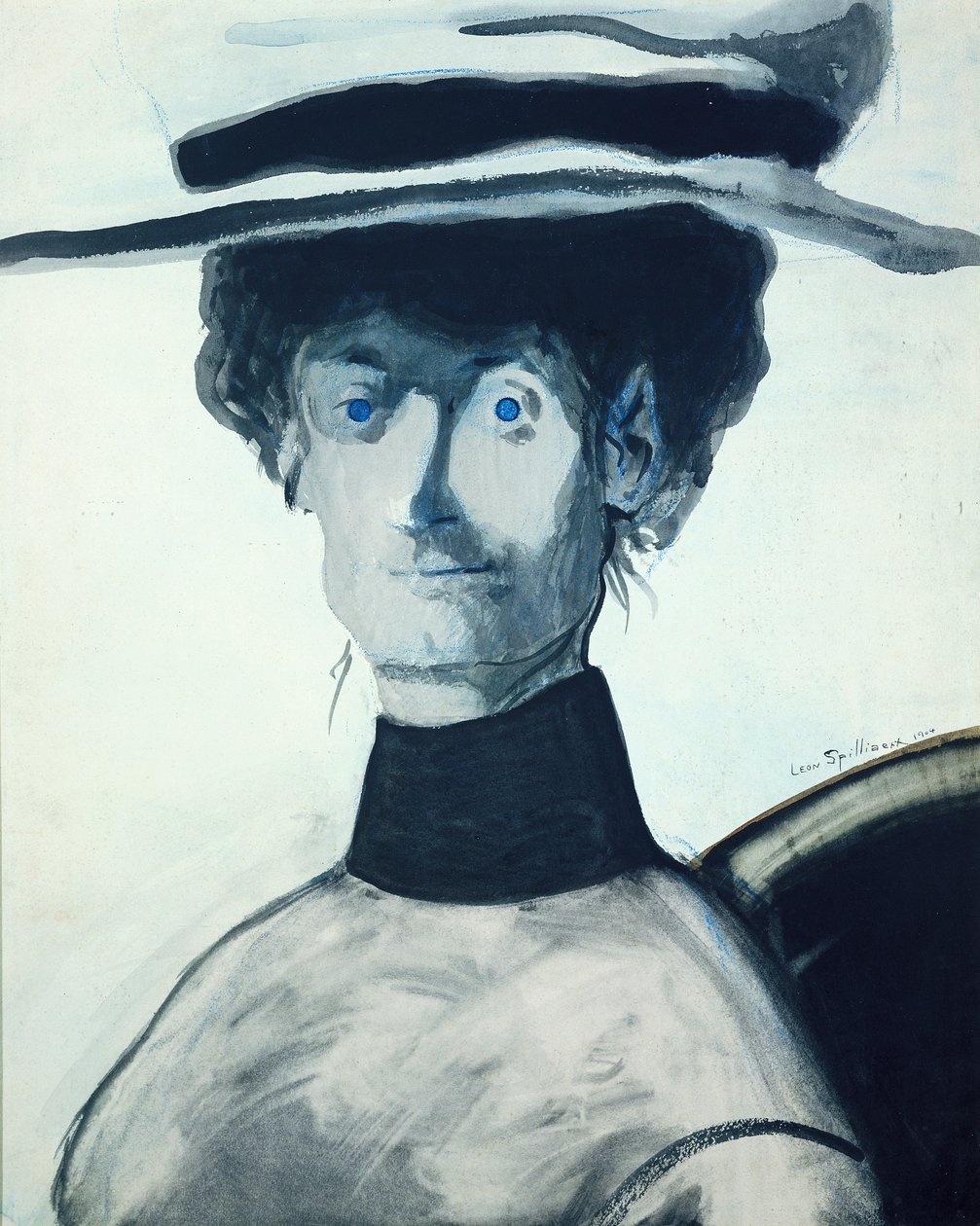 Pembe Şapkalı Kadın by Leon Spilliaert