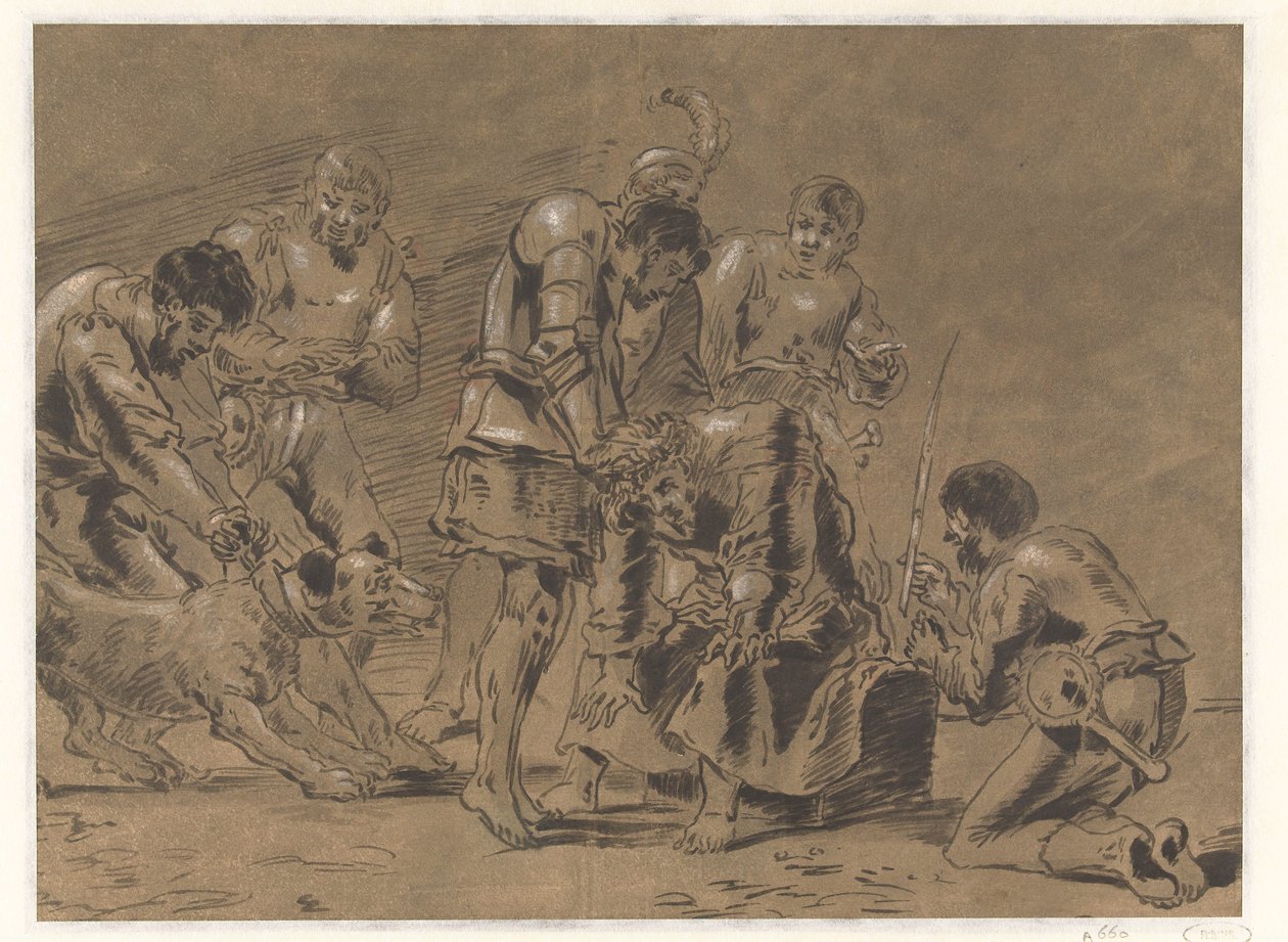 Dikenlerin Taçlanması by Leonaert Bramer