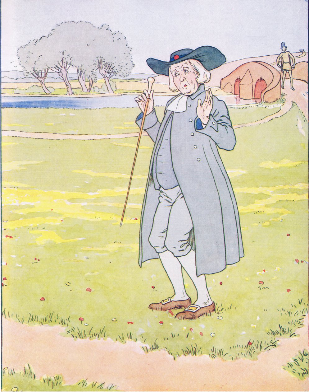 Tarlanın ortasında papazla tanıştılar by Leonard Leslie Brooke