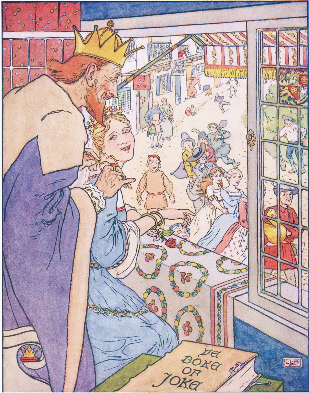 Simpleton ve kazı prensesin önünde by Leonard Leslie Brooke