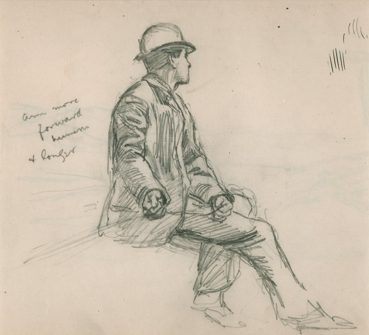Adam balıkçılık çalışması by Leonard Leslie Brooke