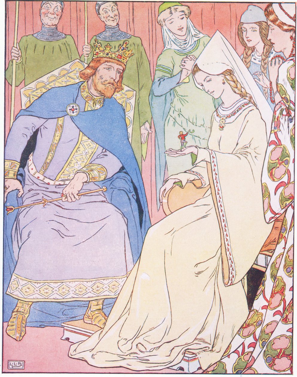 Kraliçe küçük çocuktan memnun kaldı by Leonard Leslie Brooke