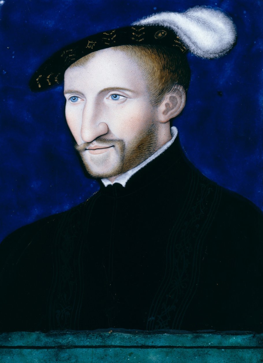 Henri d"Albret, Navarre Kralı, 1556 by Leonard Limosin
