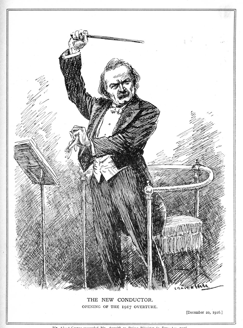 Lloyd George, Koalisyon Hükümetinin Yeni Şefi olarak, Aralık 1916 by Leonard Raven Hill