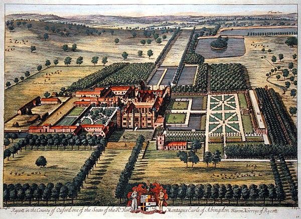 Johannes Kip (c.1652-1722) tarafından oyulmuş Oxford ilçesinde Rycott (gravür) by Leonard (after) Knyff
