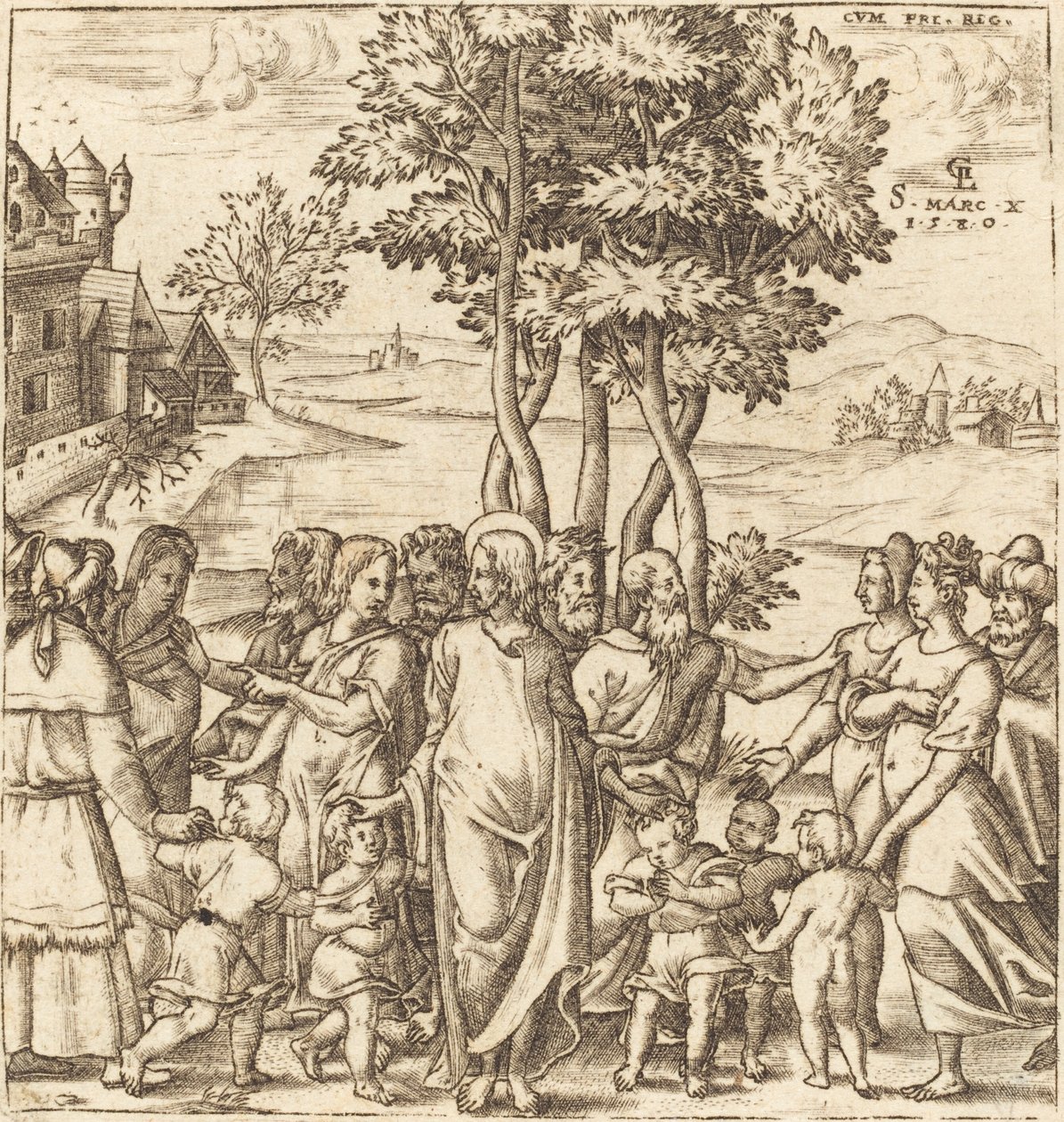 Christ Blesses the Children by Leonard Gaultier