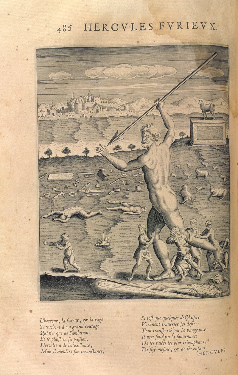 Öfkeli Herkül, Blaise de Vigenere (1523-96) tarafından yazılan 