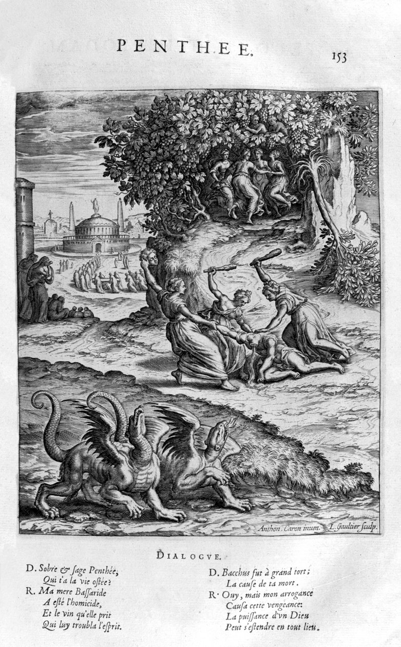 Pentheus, 1615 by Leonard Gaultier
