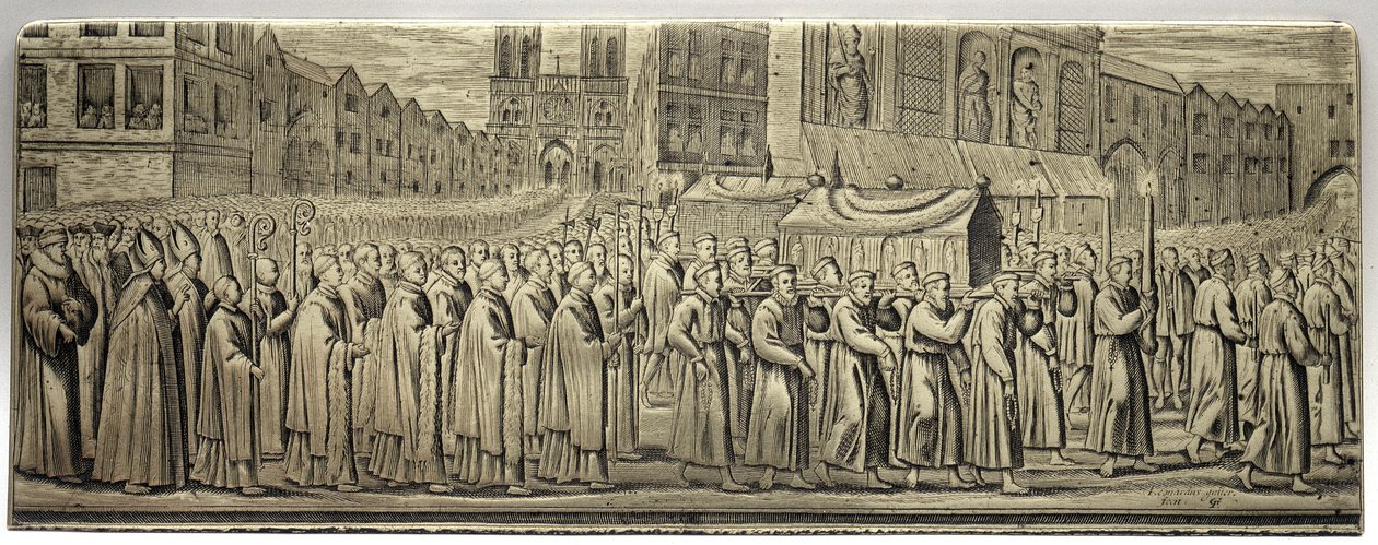Sainte Genevieve Avı Alayı - Leonard Gaultier (1561-1641). by Leonard Gaultier