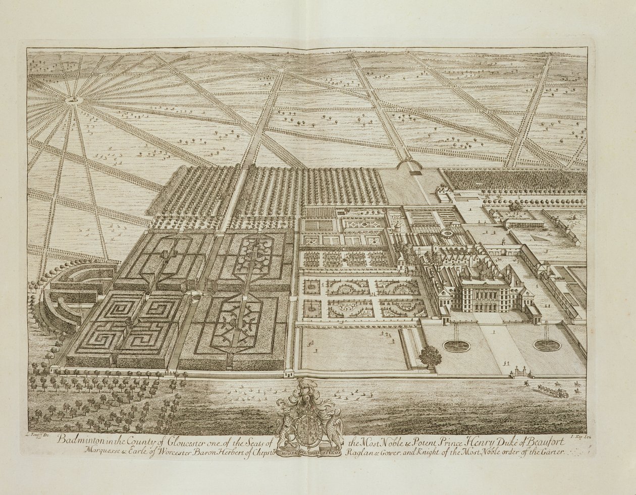 Johannes Kip (c.1652-1722) tarafından oyulmuş Gloucester County