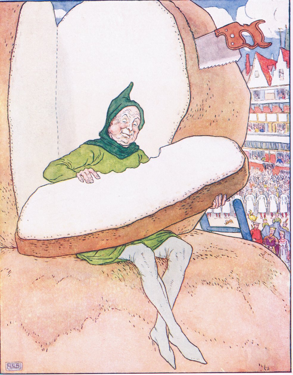 Muazzam ekmek dağı by Leonard Leslie Brooke