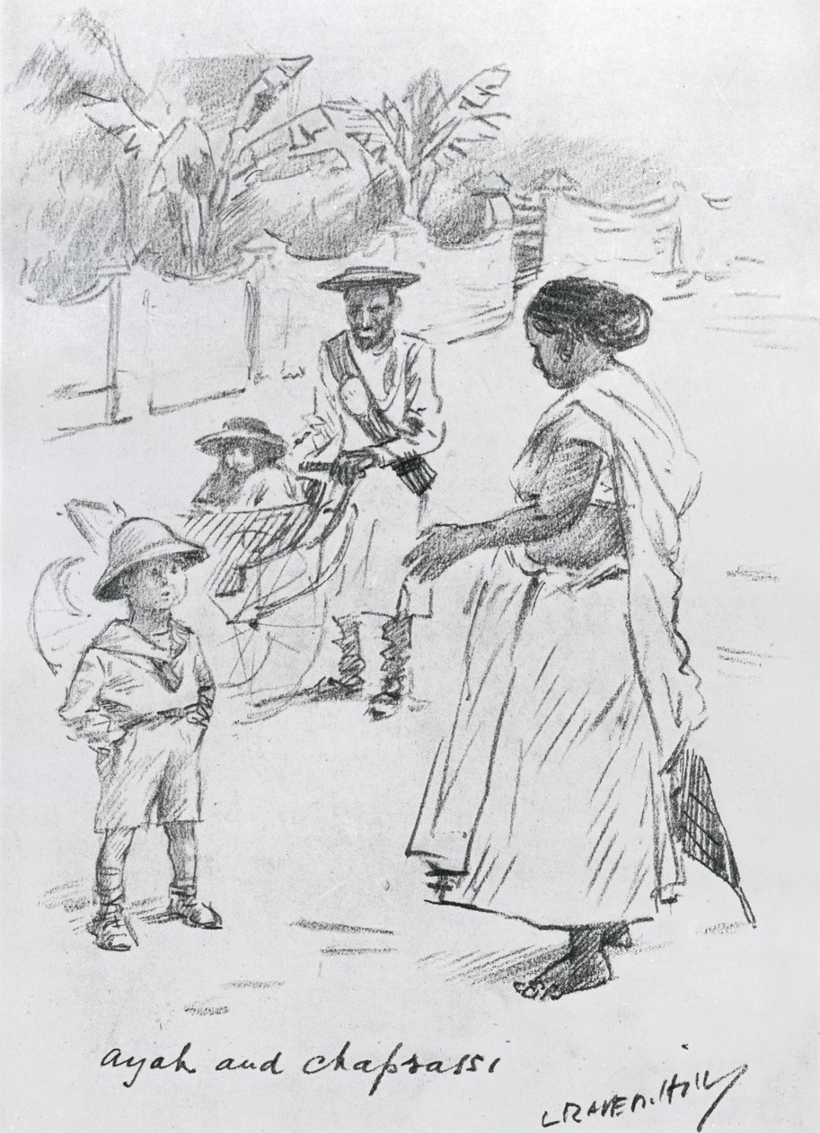 Ayah ve Peon by Leonard Raven Hill