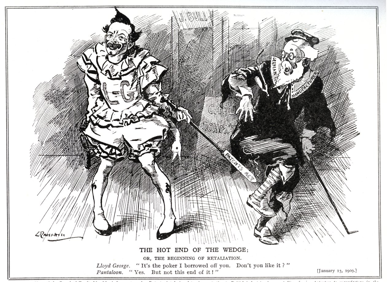 Lloyd George, Ticaret Kurulu Başkanı olarak, 1907, 1909 tarihli 