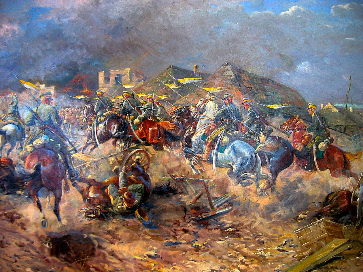 Polonyalı Uhlanların Sloutsk yakınlarında Bolşeviklere saldırısı, 1919