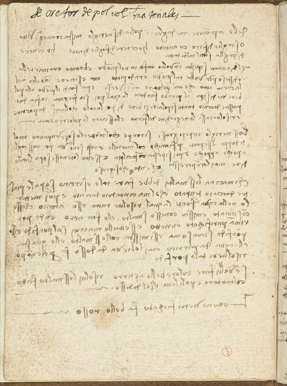 Kuş Uçuş Kodu, c. 1505-06, kağıt el yazması, cc. 18, Kapak II by Leonardo da Vinci